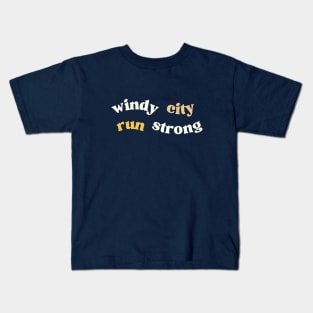 Windy City Run Strong Minimalist Tee - Chicago Marathon Kids T-Shirt